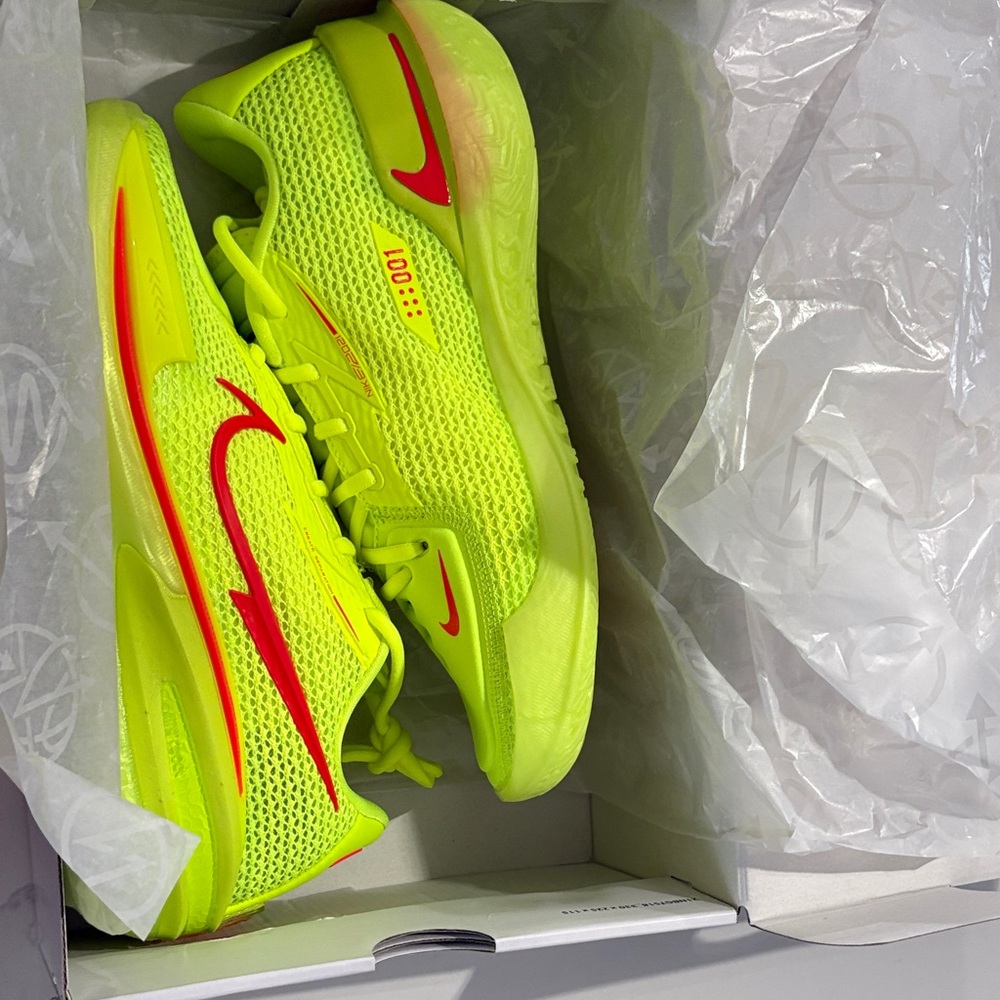 Nike Air Zoom G.T. Cut EYBL in Volt and Bright Crimson